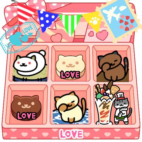 ねこさんのバレンタインセット