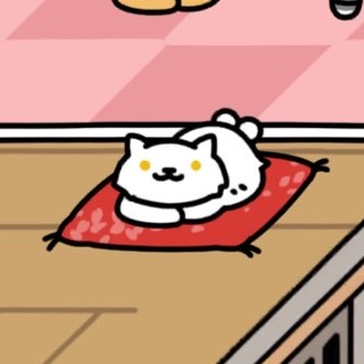 ねこまたさん　ちりめん座布団　いつもの２