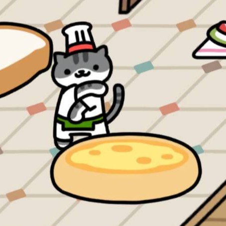 びすとろさん ピザクッション(プレーン) ねこのリゾート