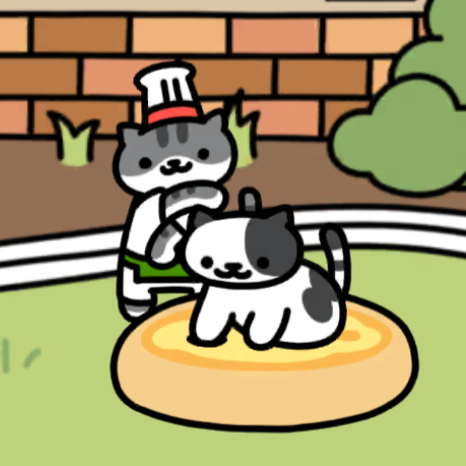 びすとろさん&くろぶちさん　ピザクッション(プレーン)　いつもの２