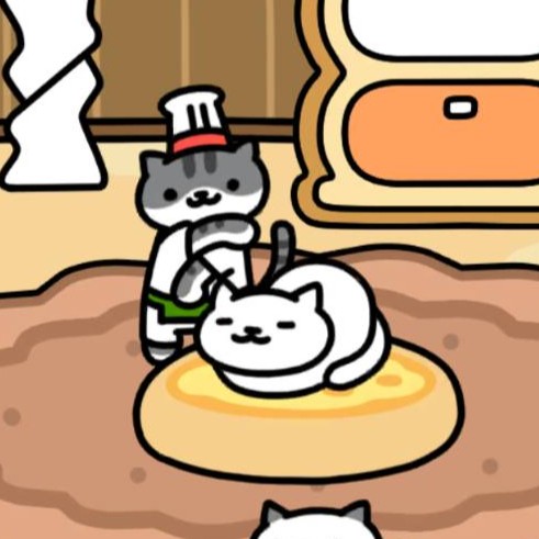 びすとろさん&しろねこさん ピザクッション(プレーン) スイーツガーデン