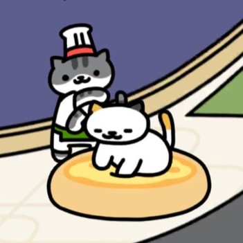 びすとろさん&しろみけさん こねこね ピザクッション(プレーン) モダンスタイル