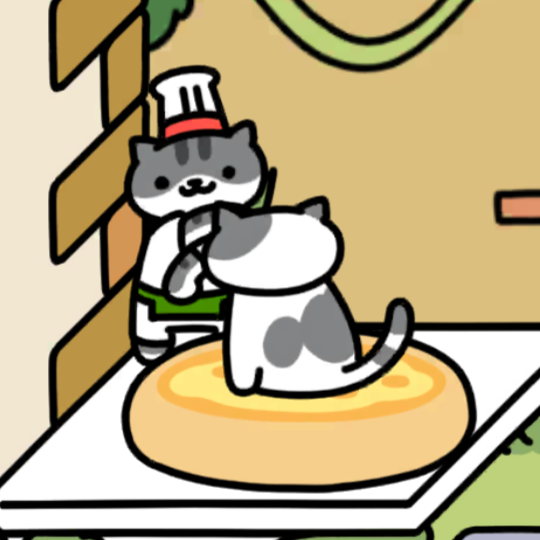 びすとろさん&はいぶちさん ピザクッション(プレーン) ねこのリゾート