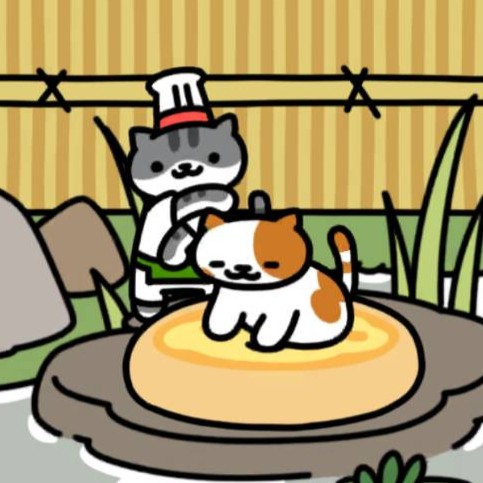 びすとろさん&ぶちさん ピザクッション(プレーン) 池と床の間