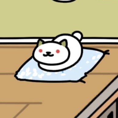 ゆきねこさん　しらゆき座布団　いつもの２