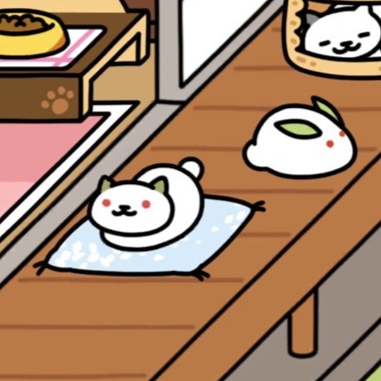 ゆきねこさん　しらゆき座布団　いつもの２雪