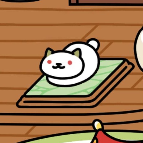 ゆきねこさん　天然大理石プレート　ウッドデッキ