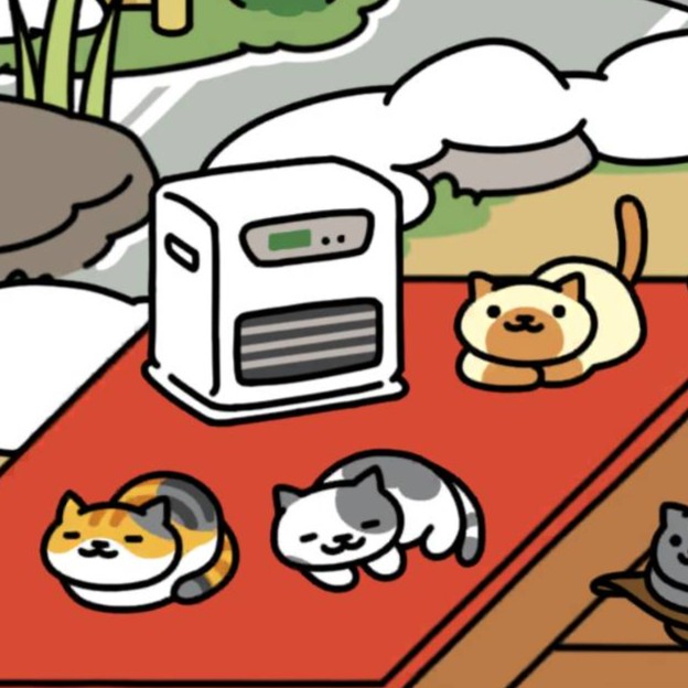 ファンヒーター　池と床の間１