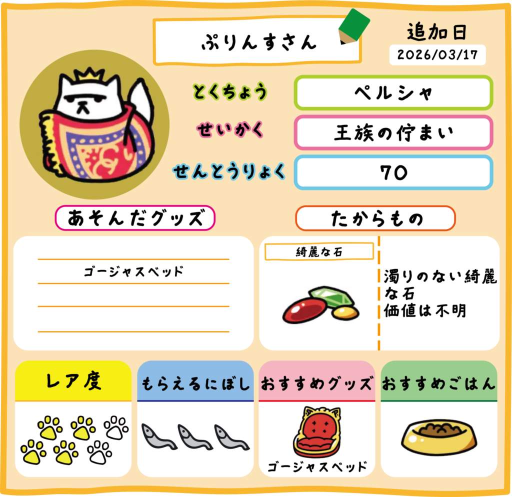 ぷりんすさん　ゴージャスベッド