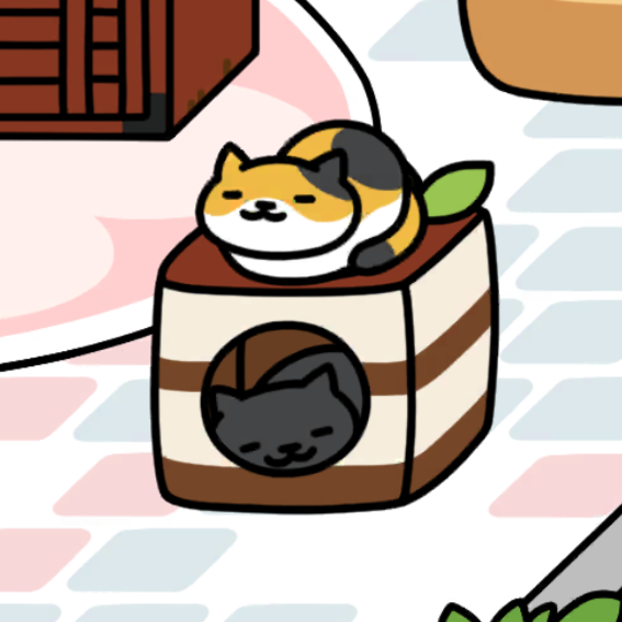 ティラミスキューブ　みけさん、おっどさん