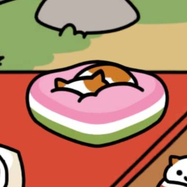 ぶちさん　菱餅クッション