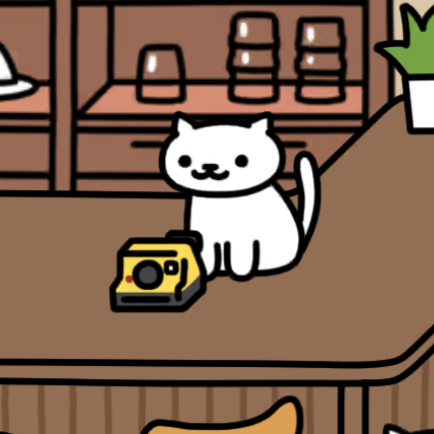 インスタントカメラ　しろねこさん