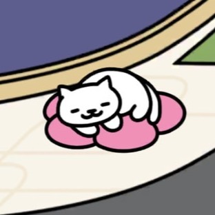 ウメクッション(桃) しろねこさん