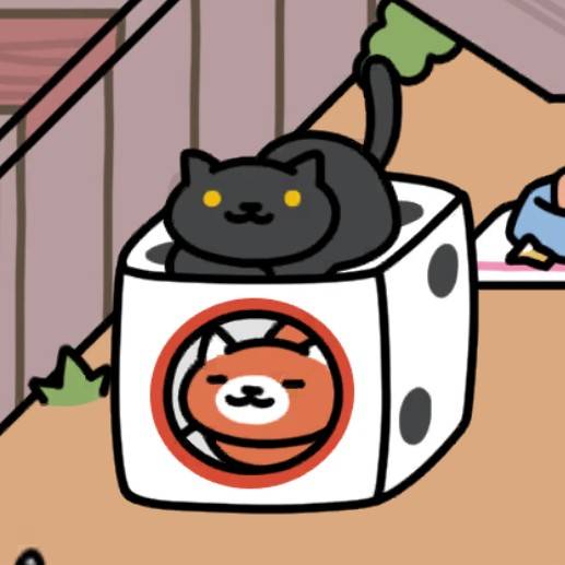 サイコロキューブ くろねこさん、あけげさん