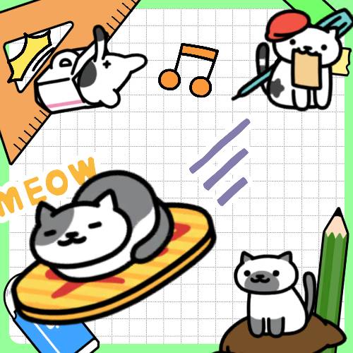 空飛ぶ小判マットと灰白ちゃん