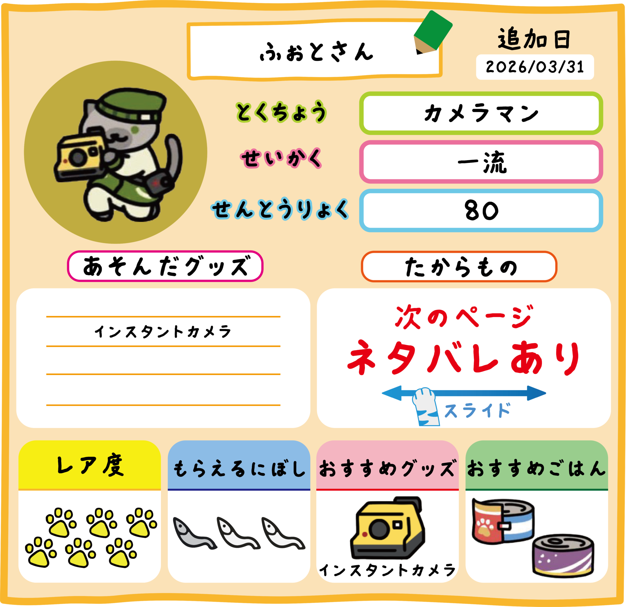 ふぉとさん | ねこあつめ2 完全攻略