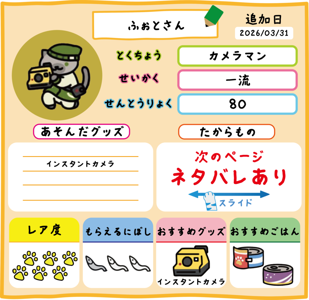 ふぉとさん　プロフィール　ネタバレ表示