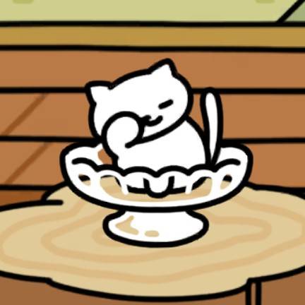 しろねこさん デザートグラス ねむねむ